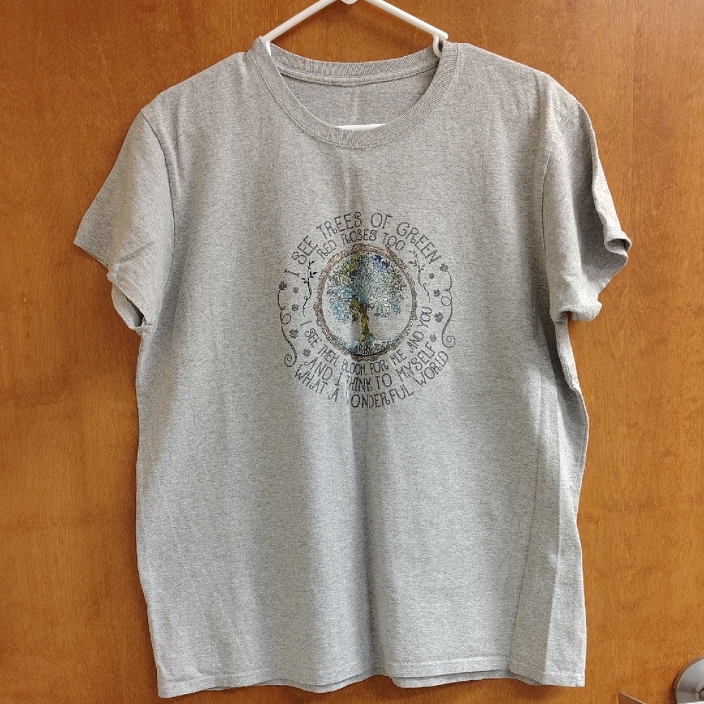 Women's Gray Graphic T-Shirt